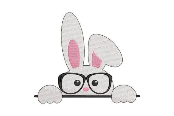 Cute Bunny with Glasses Embroidery Review