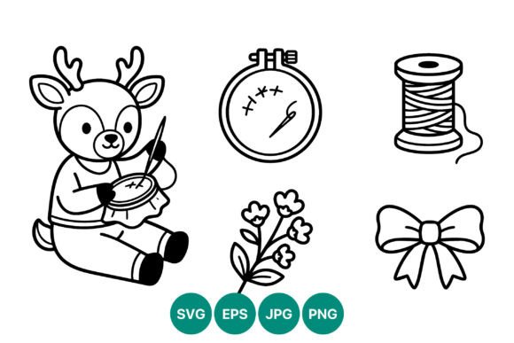 Cute Deer Sewing Embroidery Vector Art Review