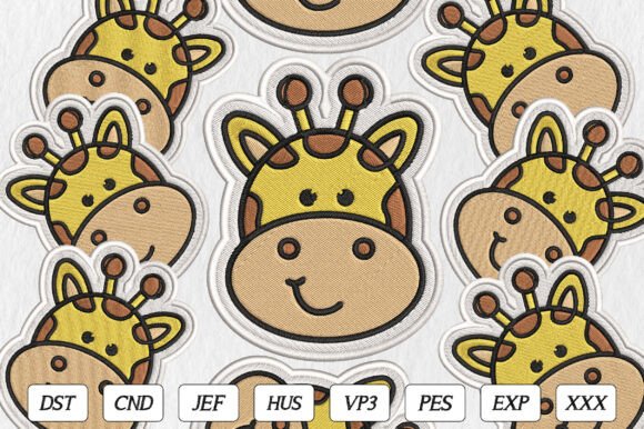 Cute Safari Giraffe Embroidery Design Review