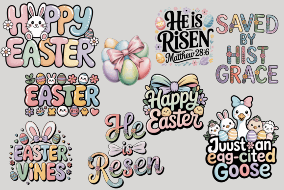 Embroidery Easter Png Bundle Review