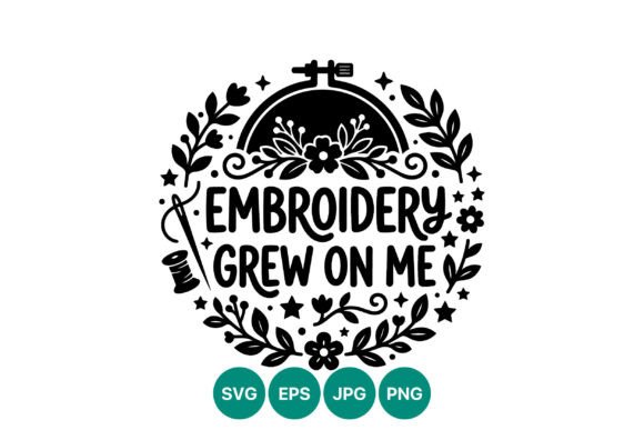 Embroidery Grew on Me Hand Lettering Review