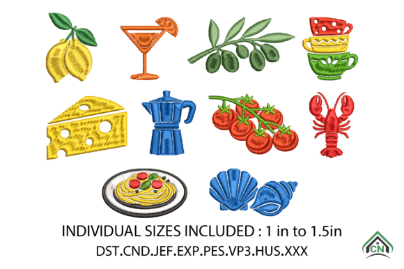 Italian Summer Icons Embroidery Design Review