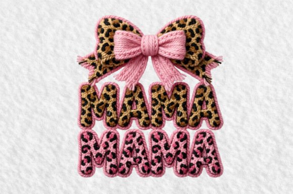 Leopard Mama Mama Bow Embroidery PNG Review