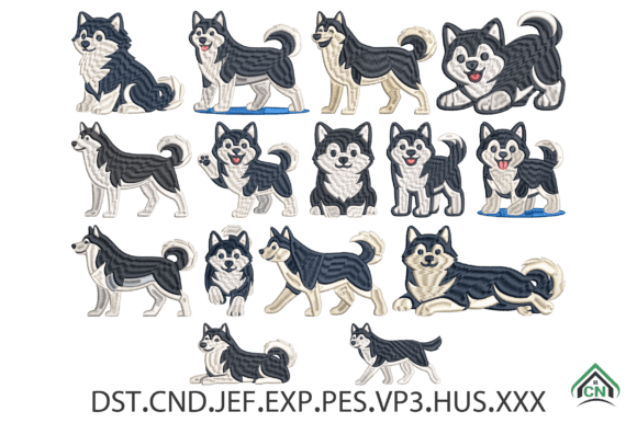 Siberian Husky Dog Embroidery Designs Review