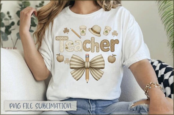 Teacher St. Patricks Day Embroidery PNG Review
