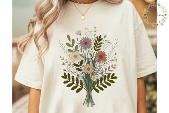 Wildflower Embroidery Style PNG Clipart Review