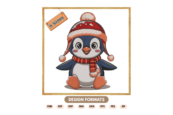 Winter Penguin Machine Embroidery Review
